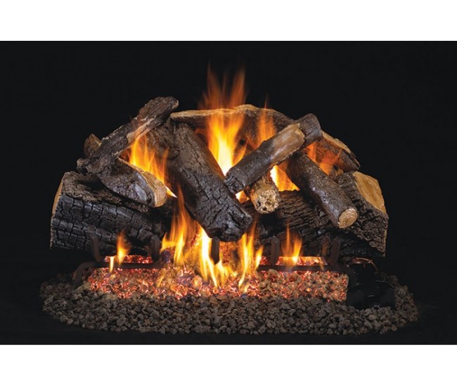 Real Fyre Charred Majestic Oak Listed Gas Log Set