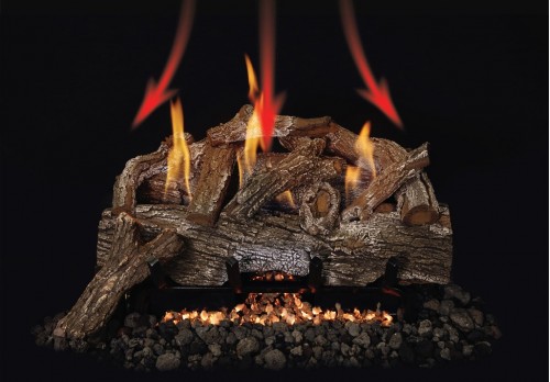 an image showing a vent-free gas log set