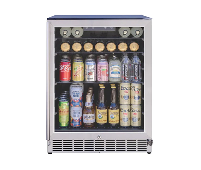 AMD Direct 24 Inches Outdoor Refrigerator with Glass Door