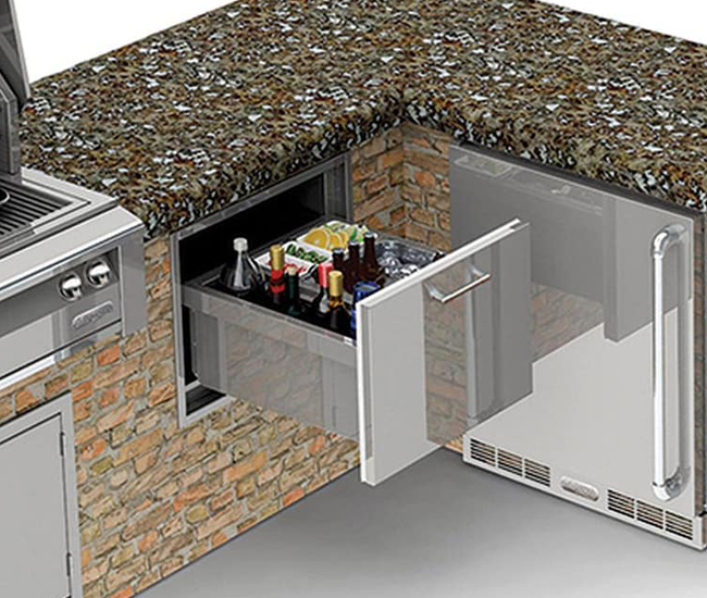 Alfresco Built-In Ice Drawer