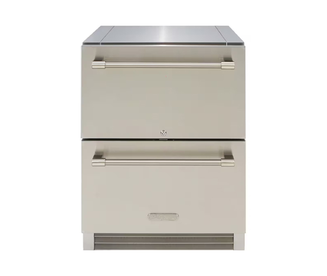 Alfresco PolarCore 24-Inch Two Drawer Outdoor Refrigerator