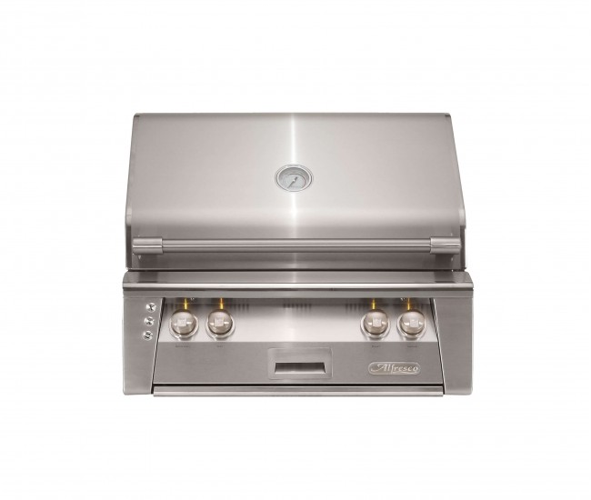 Alfresco 30-inch Built-In Luxury Gas Grill with Rotisserie | 2 Burner