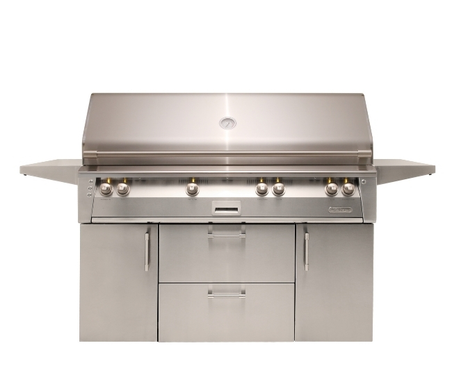 Alfresco 56-inch ALXE Portable Luxury Gas Grill with Rotisserie and Sear Zone | 3 Burner