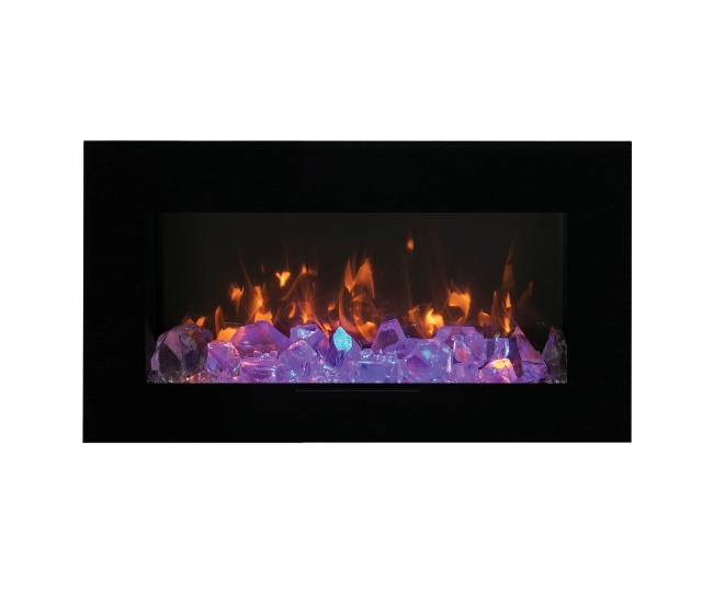 Amantii WM-FM 34-Inch Black Surround Electric Fireplace