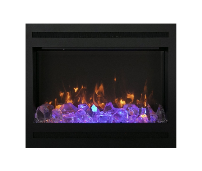 Amantii ZECL 31-Inch Steel Surround Electric Fireplace