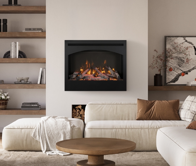 Amantii ZECL 31-Inch Steel Surround Electric Fireplace