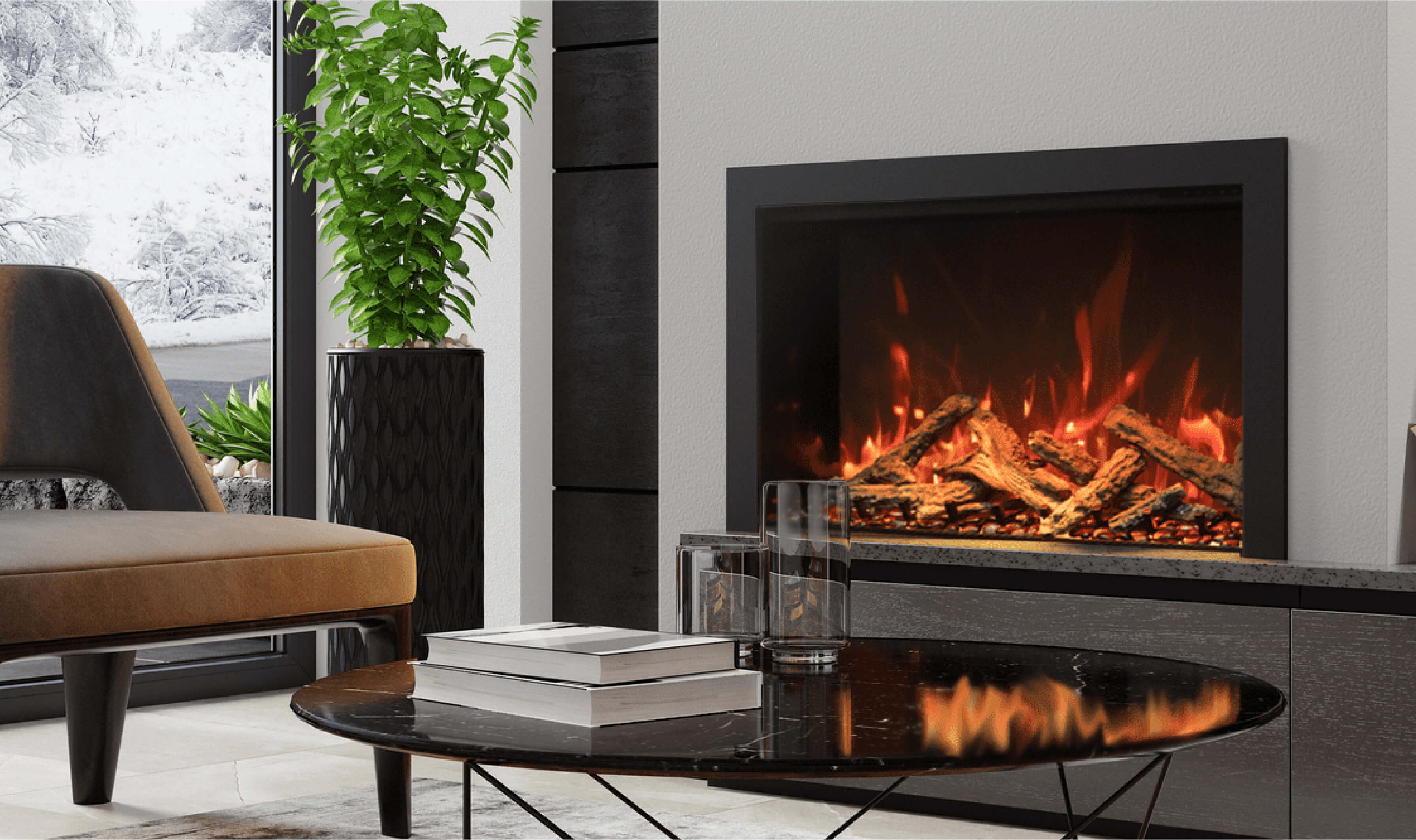 an image of a luxury fireplace by amantii