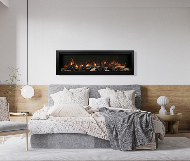 Amantii Symmetry 74-Inch Extra Tall Lumina Electric Fireplace