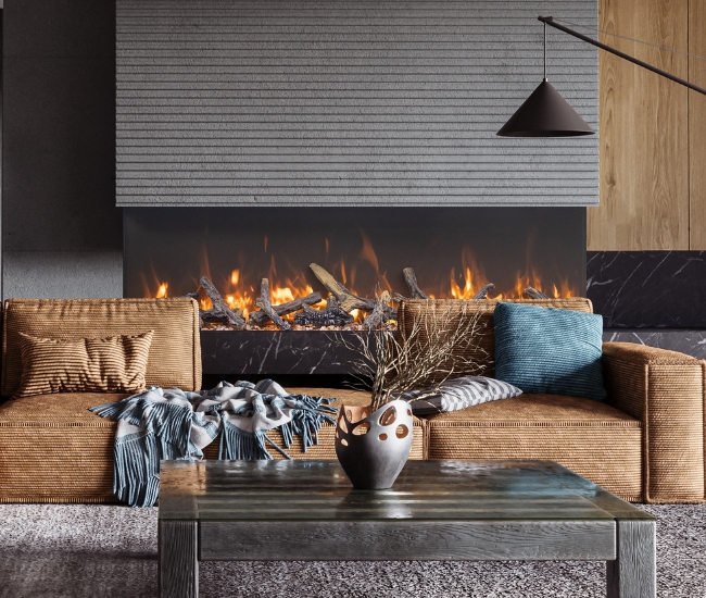 Amantii Tru-View 65-Inch Bespoke Electric Fireplace