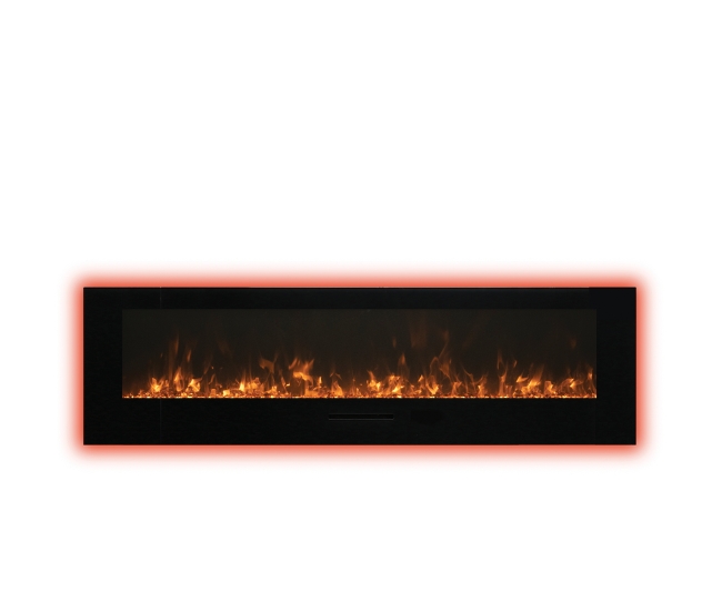 Amantii WM-FM 72-Inch Black Surround Electric Fireplace