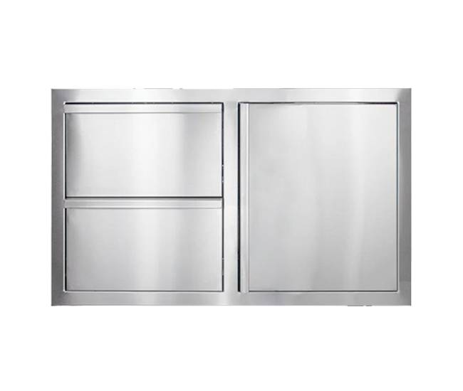 American Made Grills 36-inch Deluxe 2-Drawer with Single Access Door Combo