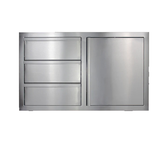 American Made Grills 36-inch Deluxe 3-Drawer with Single Access Door Combo