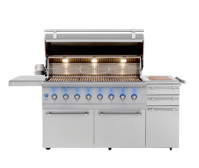 American Made Grills 54-inch Portable Encore Hybrid Grill | 8-Burner (ENCFS54)