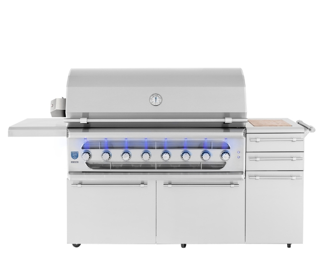 American Made Grills 54-inch Portable Muscle Hybrid Grill | 8-Burner (MUSFS54)