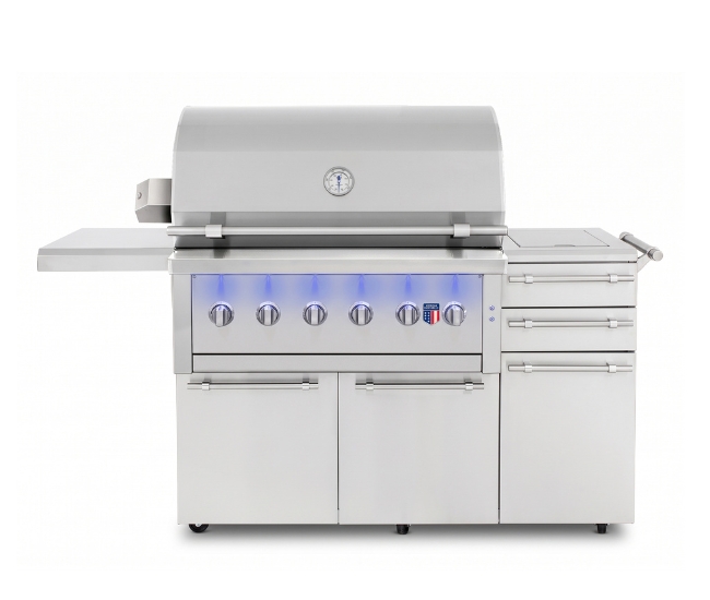 American Made Grills 42-inch Portable Ovation Hybrid Grill | 6-Burner (OVAFS42)