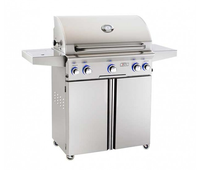 American Outdoor Grill By Fire Magic 30-inch L Series Portable Grill with Rotisserie and Single Side Burner | 3-Burner