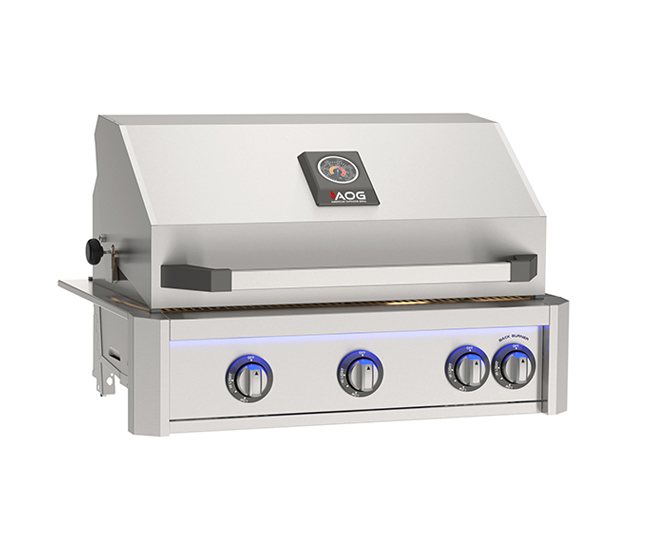 American Outdoor Grills by Fire Magic 30-Inch L Series Built-In Grill with Rotisserie Backburner | 3-Burner