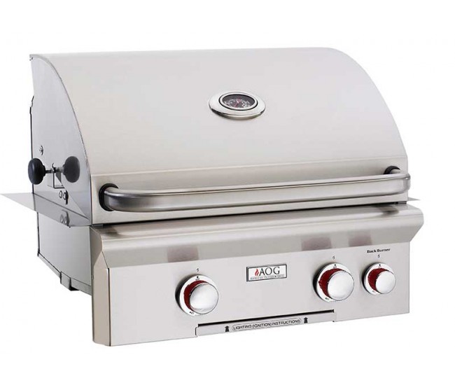 American Outdoor Grill By Fire Magic 24-inch T Series Built-In Grill with Rotisserie Backburner | 2-Burner