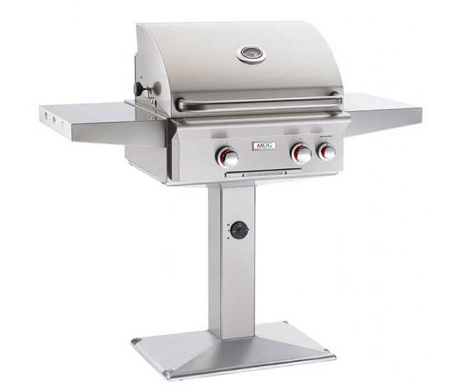 American Outdoor Grills by Fire Magic 24-inch T Series Patio-Post Grill with Rotisserie Backburner | 2-Burner