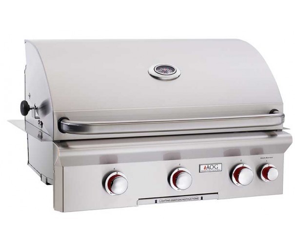 American Outdoor Grills by Fire Magic 30-inch T Series Built-In Grill with Rotisserie Backburner | 3-Burner