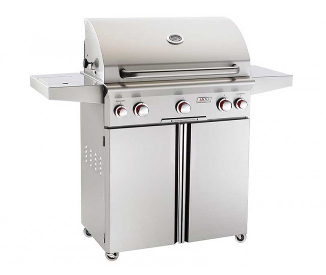 American Outdoor Grills by Fire Magic 30-inch T Series Portable Grill with Rotisserie Backburner and Side Burner | 3-Burner