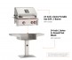 American Outdoor Grills by Fire Magic 24-Inch T Series Patio Post Mount Gas Grill | 2-Burner