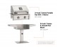 American Outdoor Grills by Fire Magic 24-Inch T Series Patio Post Mount Gas Grill | 2-Burner