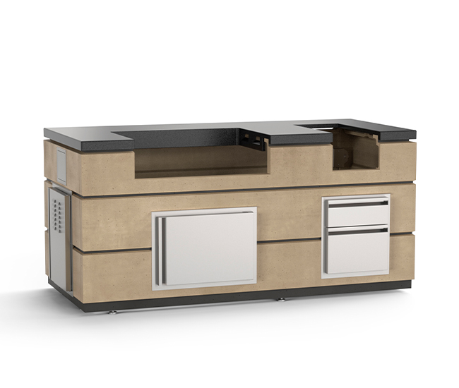 American Outdoor Grills by Fire Magic 30-inch Island Bundle (Cafe Blanco Finish)