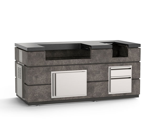 American Outdoor Grills by Fire Magic 30-inch Island Bundle (Dark Basalt Finish)