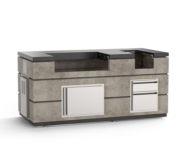 American Outdoor Grills by Fire Magic 30-inch Island Bundle (Light Basalt Finish)