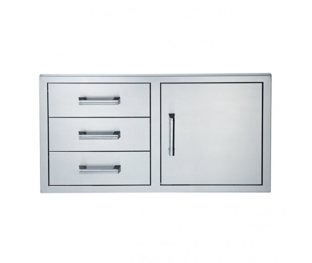 Broilmaster 42-inch Single Door with Triple Drawer
