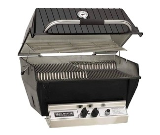 Broilmaster P3X Built-In Premium Gas Grill w/ Charmaster Briquets | 1-Burner