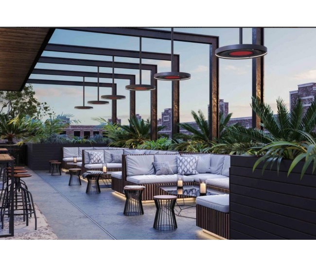 Bromic Eclipse Smart-Heat 2900W Electric Pendant with Light