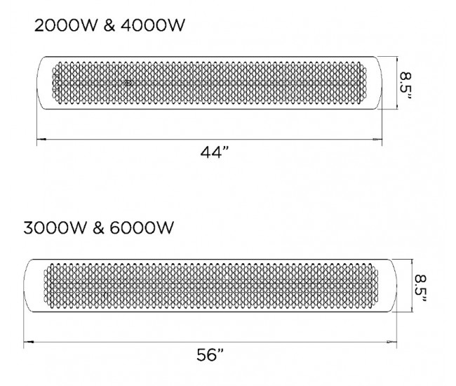 Bromic Tungsten Smart-Heat 4000W Electric Heater 