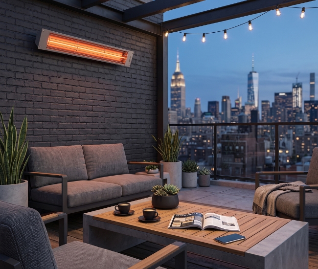 Bromic Cobalt Smart-Heat 44-inch 4000W 208V Electric Patio Heater