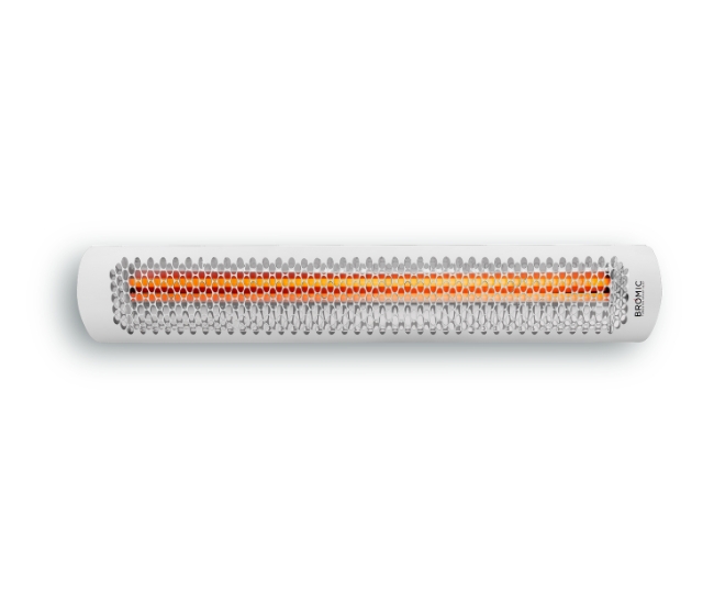 Bromic Tungsten Smart-Heat 56-inch 6000W 277V White Electric Patio Heater