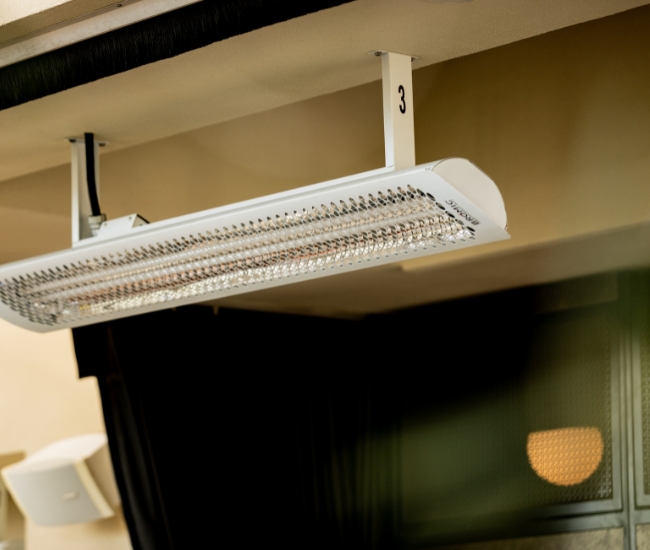 Bromic Tungsten Smart-Heat 56-inch 6000W 277V White Electric Patio Heater