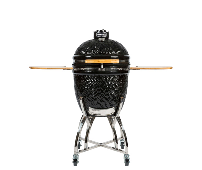 Coyote Asado Ceramic Kamado Grill on Cart 