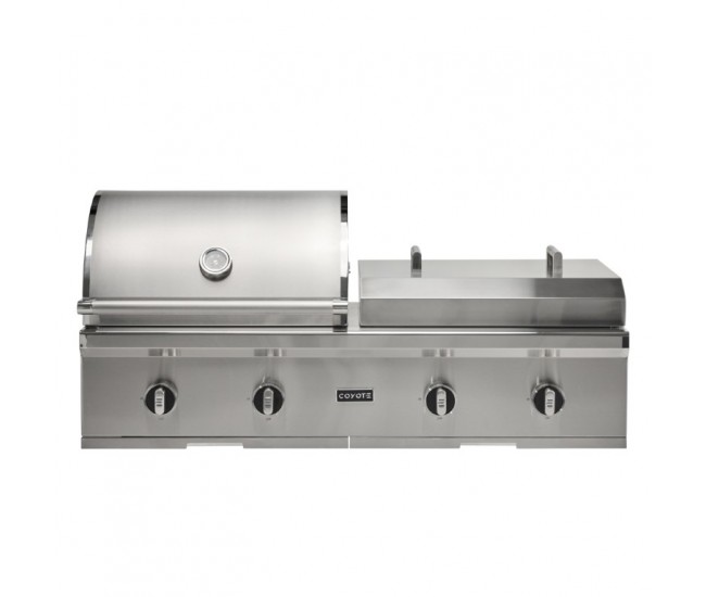 Coyote 50-inch Built-In Combo Grill | 2-Burner