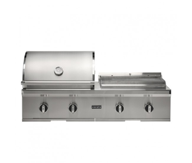 Coyote 50-inch Built-In Combo Grill | 2-Burner