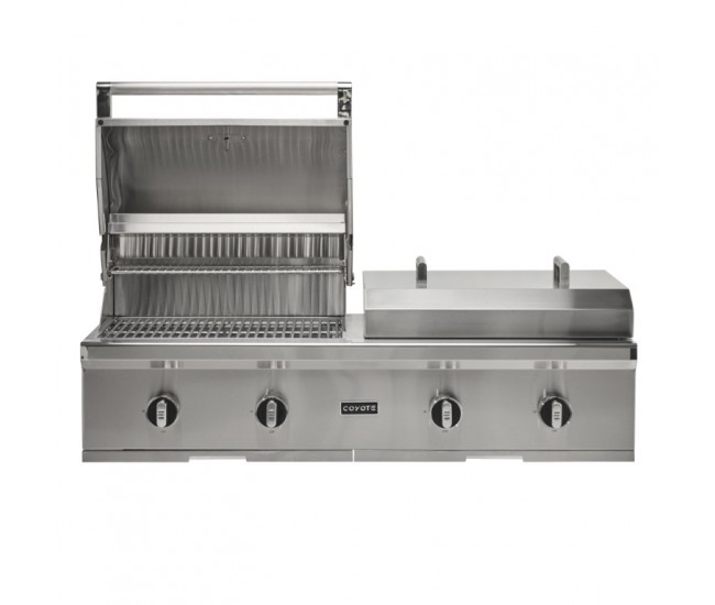 Coyote 50-inch Built-In Combo Grill | 2-Burner