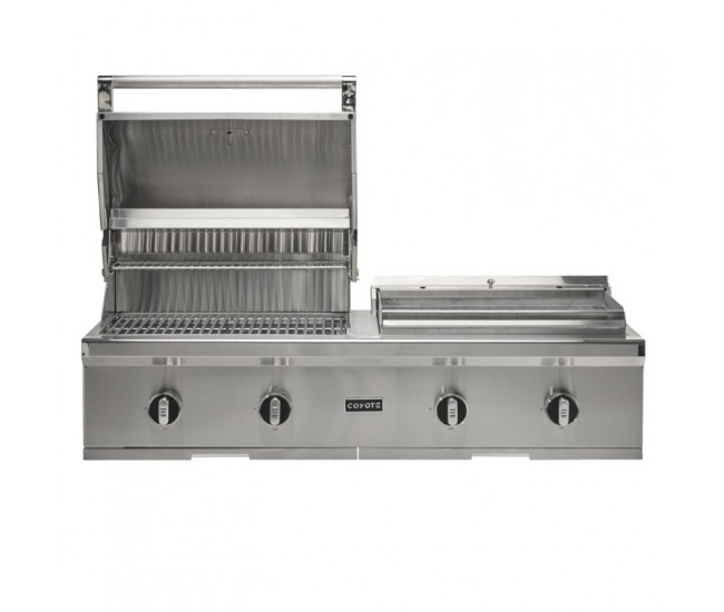 Coyote 50-inch Built-In Combo Grill | 2-Burner