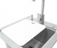 Coyote 21-inch Sink and Faucet, Drain, Soap Dispenser