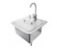 Coyote 21-inch Sink and Faucet, Drain, Soap Dispenser
