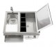 Coyote 30-inch Refreshment Center w/ Sink, Faucet, DI Cooler