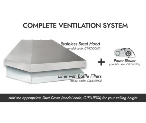 Coyote 48-inch Ventilation Hood Liner