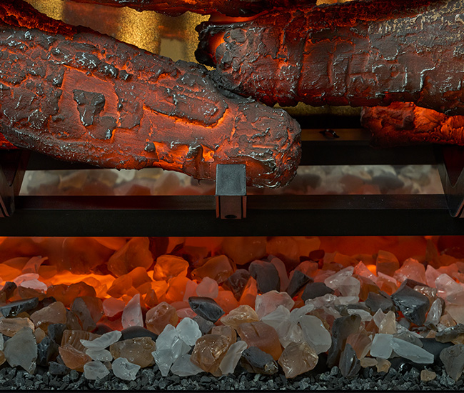 Dimplex Revillusion 24-inch Built-In Firebox, Weathered Concrete