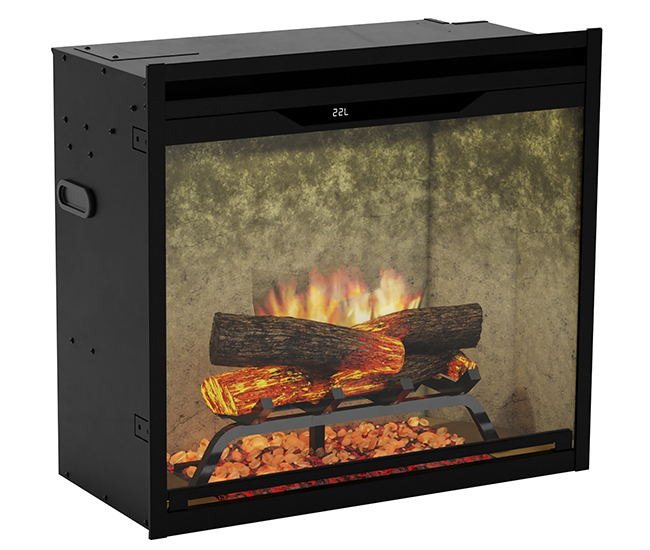 Dimplex Revillusion 24-inch Built-In Firebox, Weathered Concrete