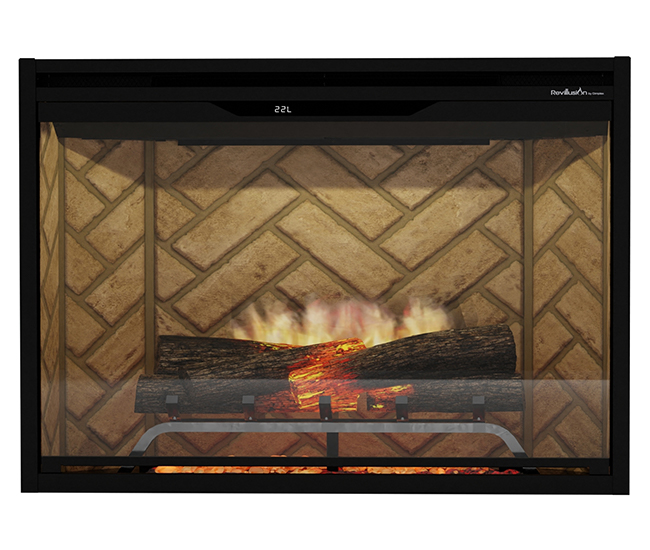 Dimplex Revillusion 36-inch Herringbone Built-In Firebox