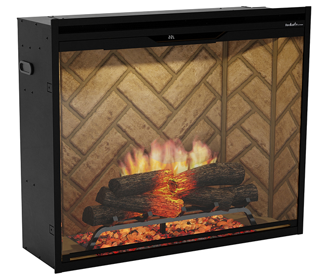 Dimplex Revillusion 36-inch Herringone Built-In Firebox, Portrait
